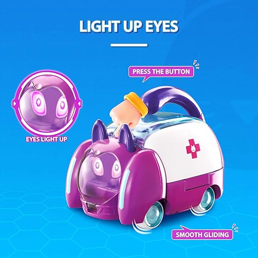 Figurine AlphaToys petronix Defenders 2 en 1 – Med Unit/Rescue Mode – Version Emma (Purple C)