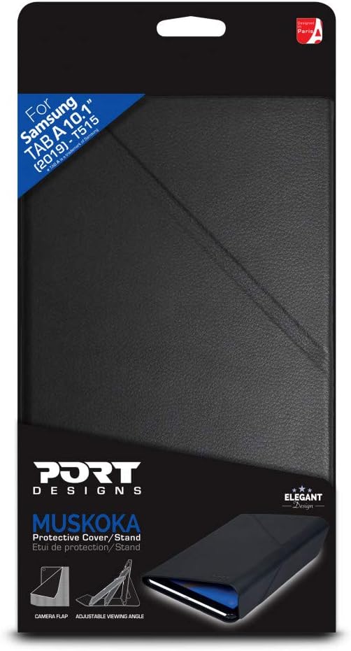 Port Designs Étui pour Samsung Tab A 2019, 10.1 pouces Noir