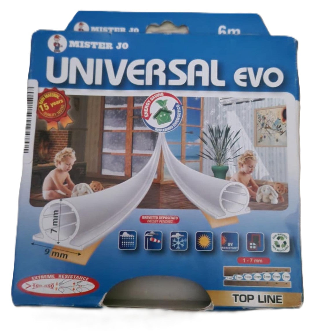 Joint adhésif GEKO - Thermoplastique - Blanc - 6m - 47303