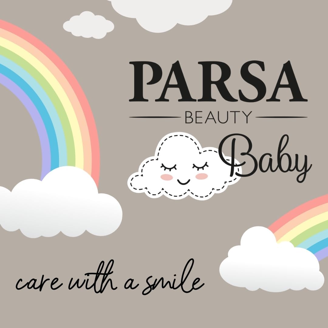 PARSA Baby Éponge Konjac Nuageux Naturelle - Nettoyage Doux pour Bébé - Éponge Konjac pour Peau Sensible