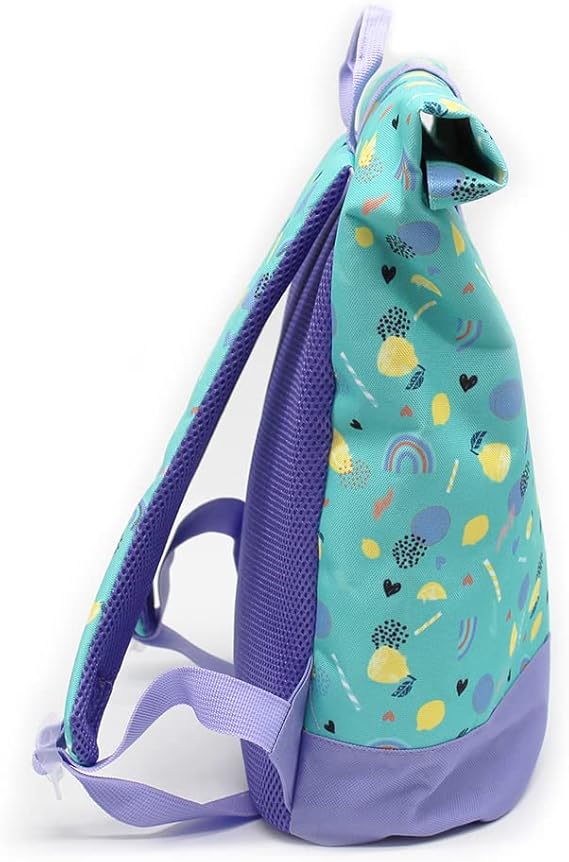 LES DÉGLINGOS Sac à dos Rolltop Kiprokos le Zebre, Mixte, Violet, Enfant