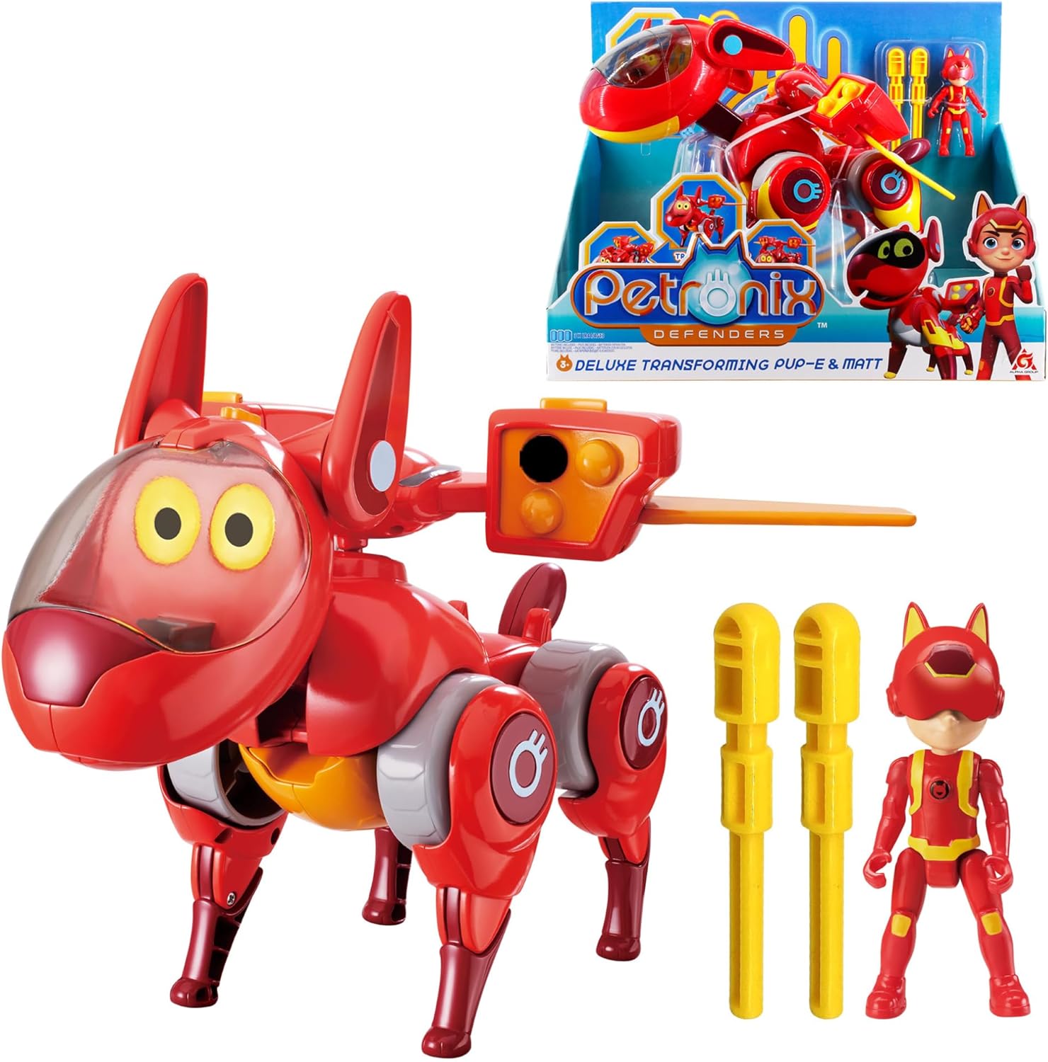 AlphaToys petronix Defenders 3-en-1 – Figurine Transformable 3 ans / 98 cm