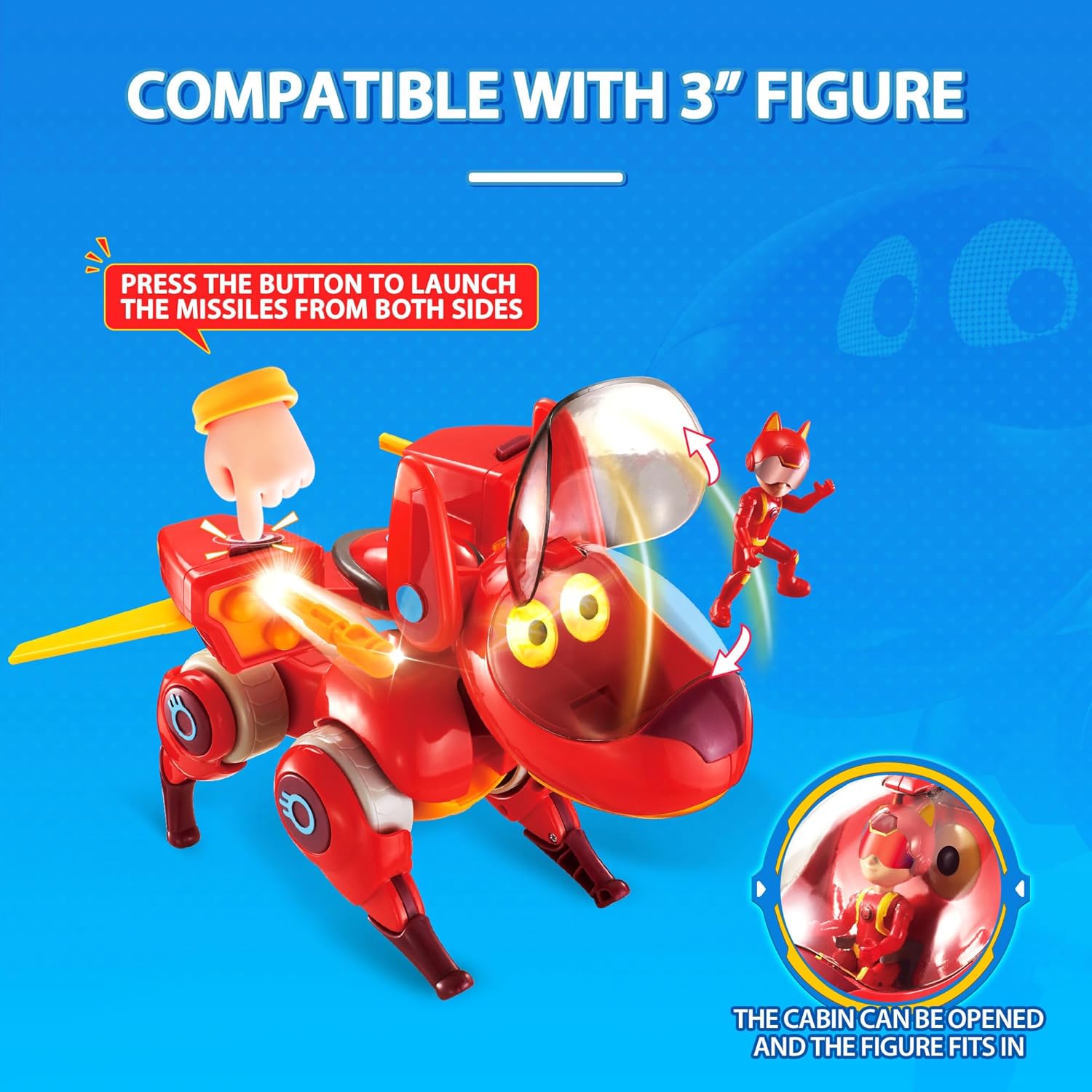 AlphaToys petronix Defenders 3-en-1 – Figurine Transformable 3 ans / 98 cm