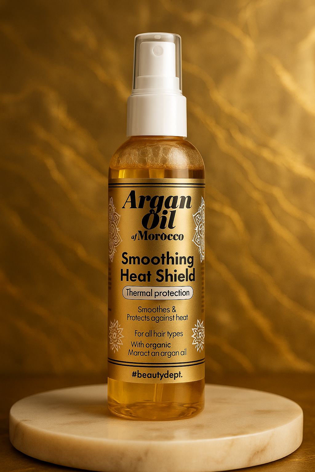 🌿 Spray Protecteur Thermique Cheveux à l’Huile d’Argan Bio – 140ml