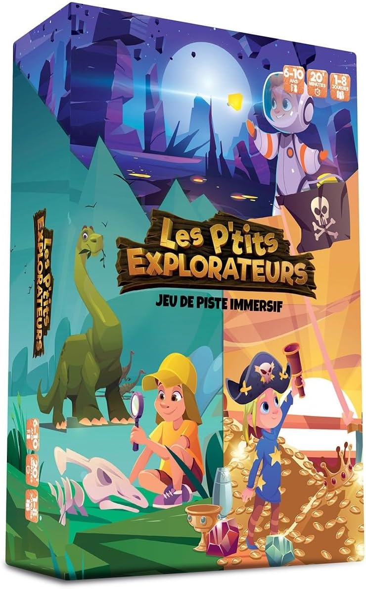 Blackrock Games Les P'tits explorateurs - XD Productions Chasse au Tresor Enfant - Anniversaire - Jeu de Piste en réalité augmentée - Jeu immersif