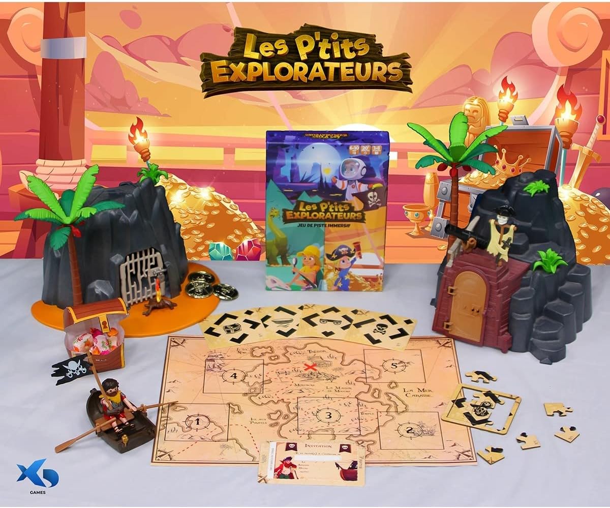 Blackrock Games Les P'tits explorateurs - XD Productions Chasse au Tresor Enfant - Anniversaire - Jeu de Piste en réalité augmentée - Jeu immersif