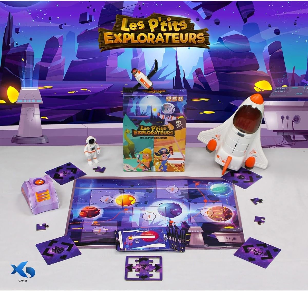 Blackrock Games Les P'tits explorateurs - XD Productions Chasse au Tresor Enfant - Anniversaire - Jeu de Piste en réalité augmentée - Jeu immersif
