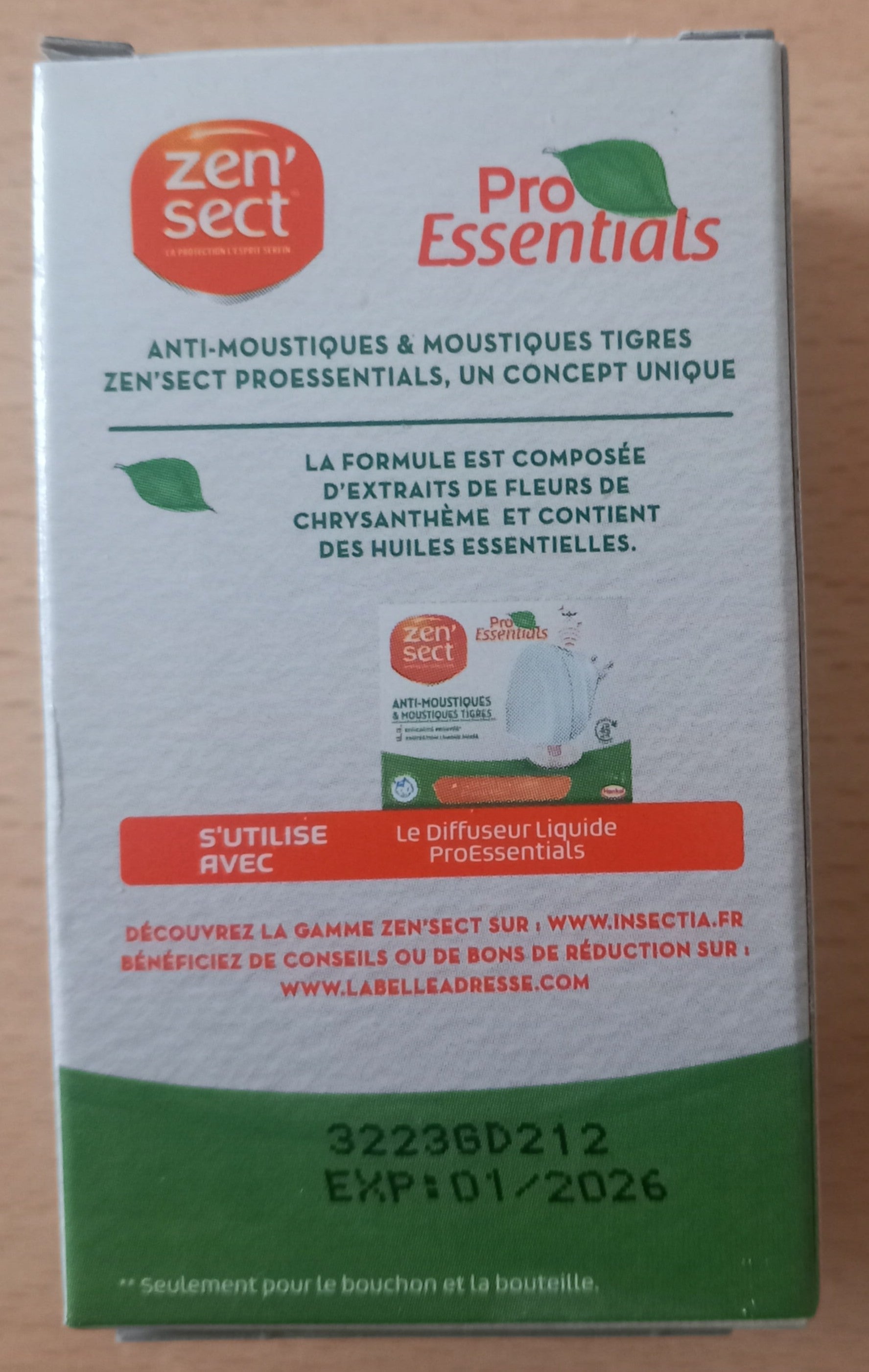 Zensect Recharge pour Diffuseur électrique