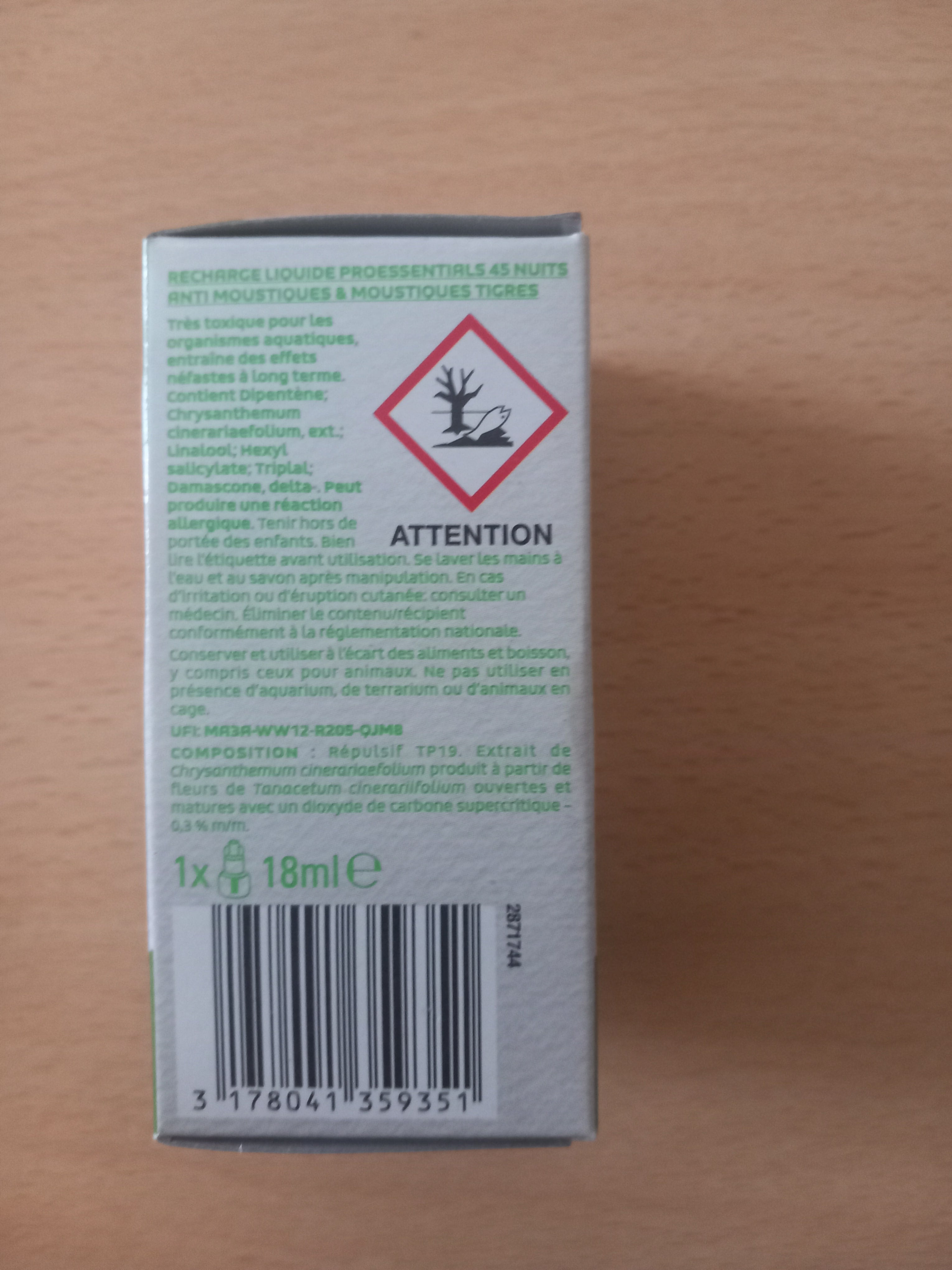 Zensect Recharge pour Diffuseur électrique