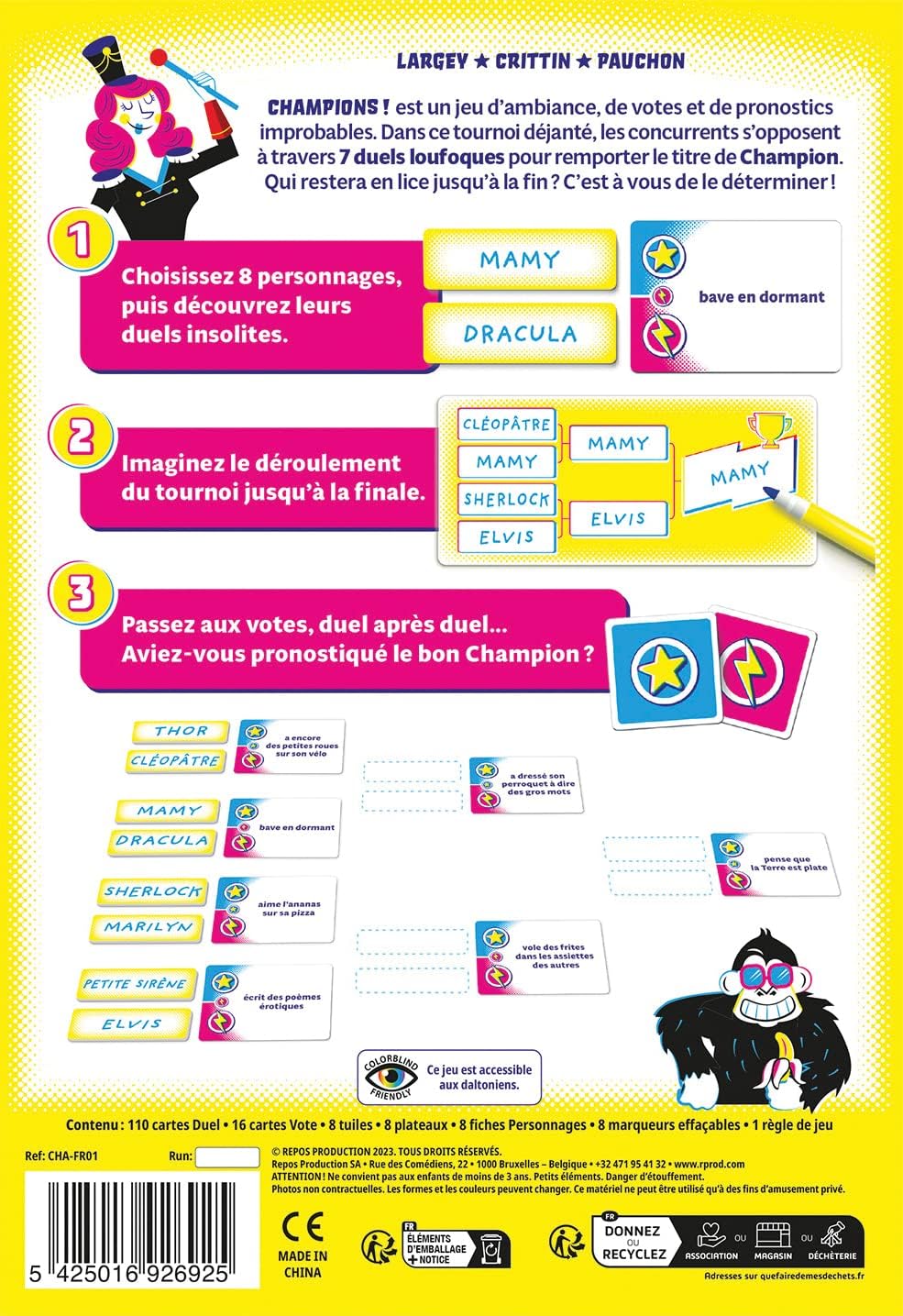 Asmodee - Champions! - Jeu d'Ambiance Adultes et Enfants dès 12 Ans -