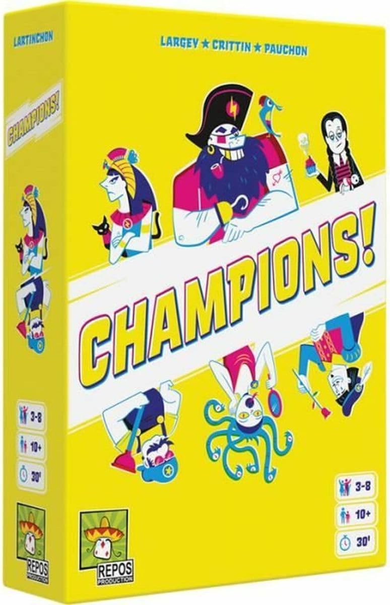 Asmodee - Champions! - Jeu d'Ambiance Adultes et Enfants dès 12 Ans -