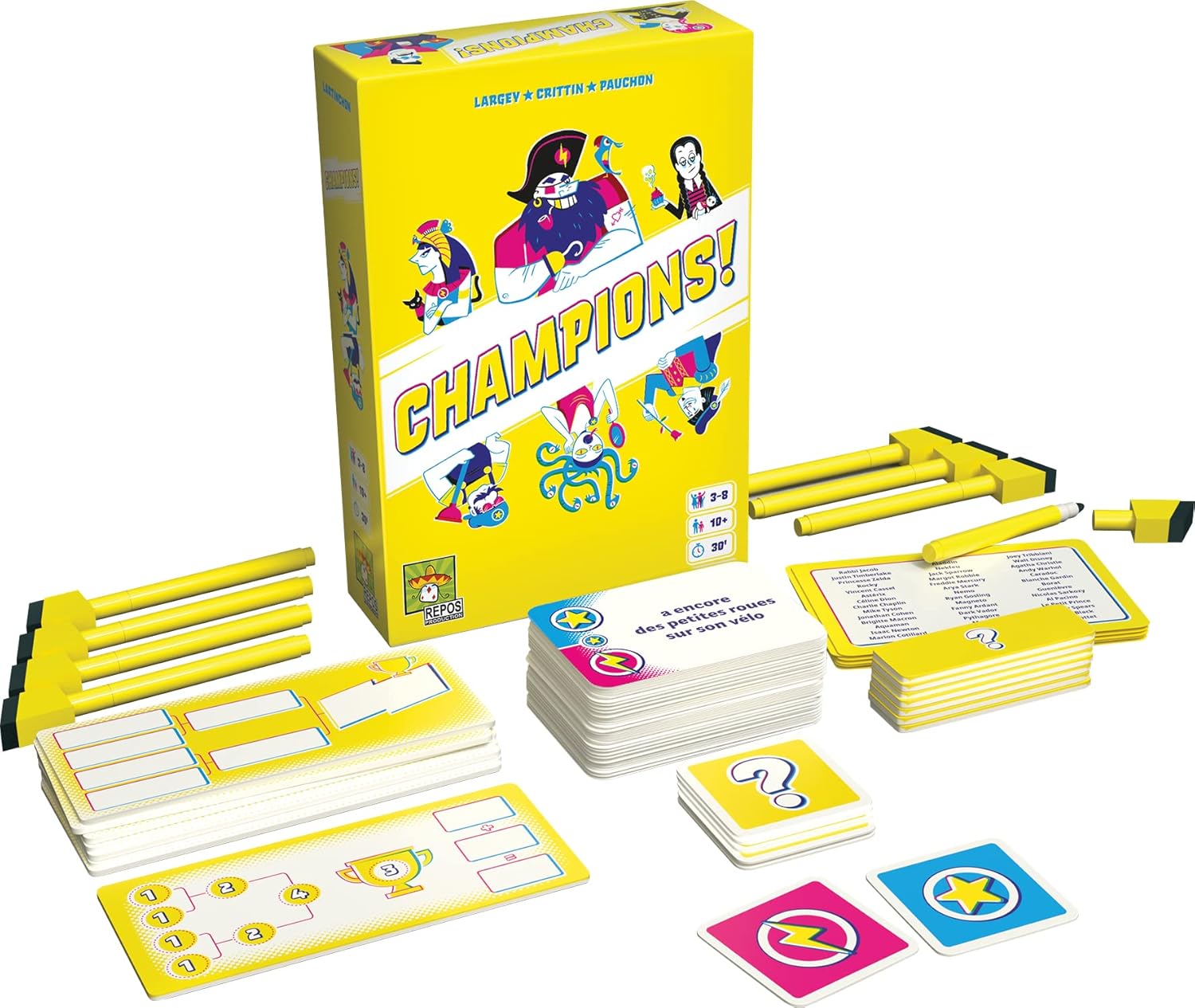 Asmodee - Champions! - Jeu d'Ambiance Adultes et Enfants dès 12 Ans -