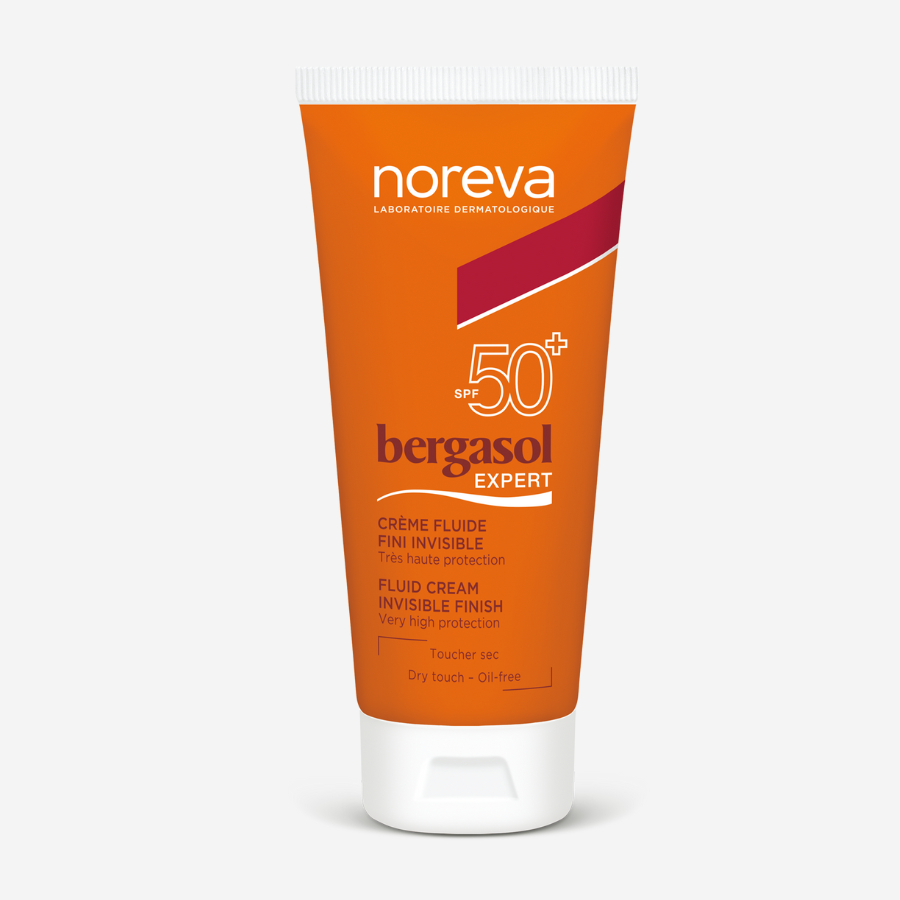 crème solaire adulte Noreva Bergasol Expert crème fluide fini invisible Spf50+ 50ml Marque  Noreva