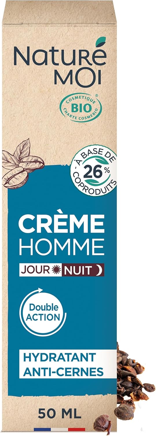 🌿 Naturé Moi – Crème Hydratante Visage Jour/Nuit Homme