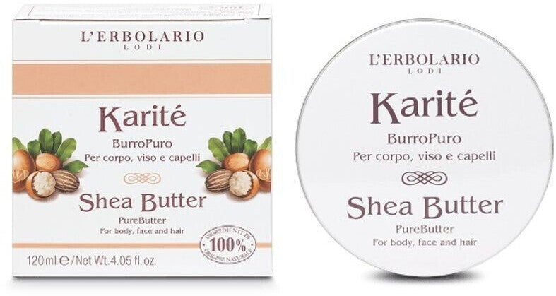 L'Erbolario Karité Beurre Pure Corps Visage et Cheveux 120ml