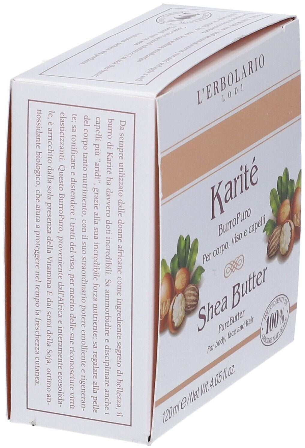 L'Erbolario Karité Beurre Pure Corps Visage et Cheveux 120ml