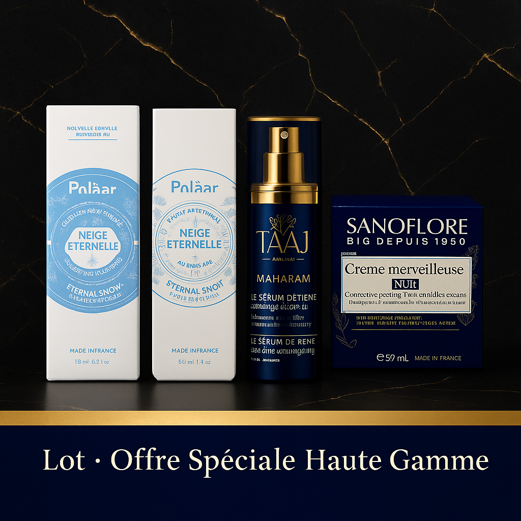 Lot de 4 Soins Visage d’Exception Offre Spéciale Haute Gamme