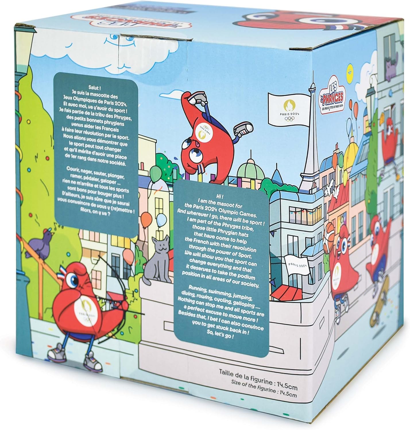 DOUDOU ET COMPAGNIE - Mascotte Phyrge Olympique - Figurine Officielle Paris 2024