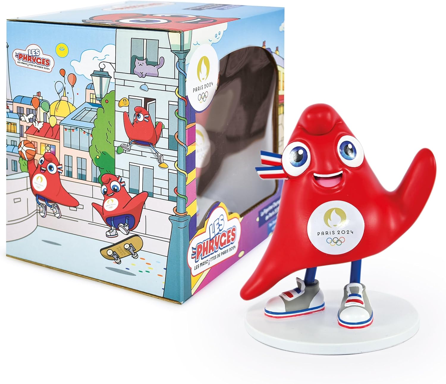 DOUDOU ET COMPAGNIE - Mascotte Phyrge Olympique - Figurine Officielle Paris 2024