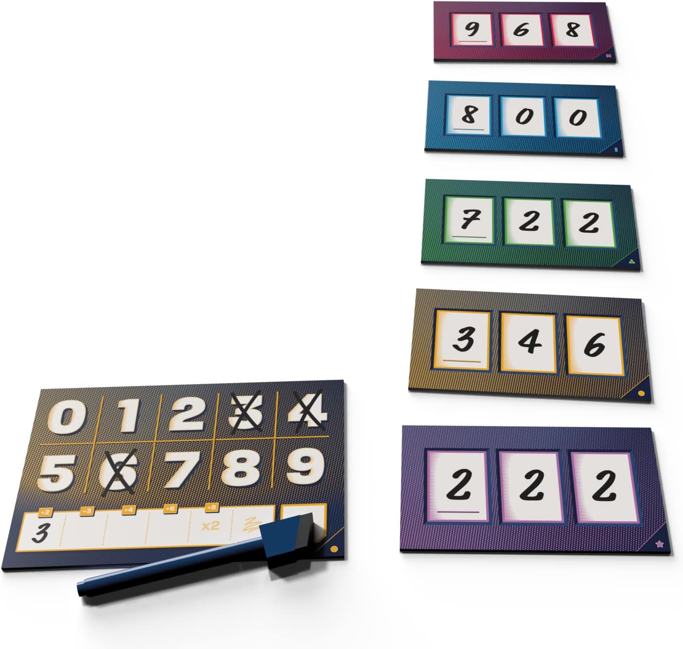 Asmodee - The Number | Jeu de Société de Bluff et de Stratégie Dès 8 Ans Version Française