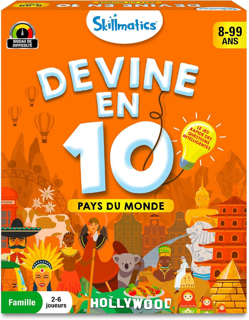 Jeu de cartes éducatif Devine en 10 – Les Pays du Monde Skillmatics