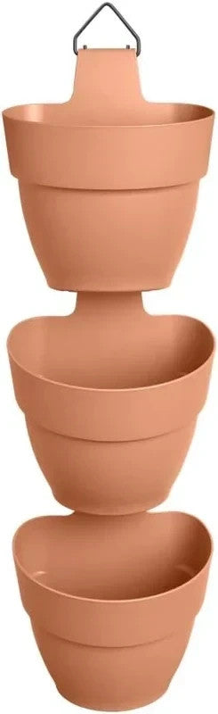 Elho Pot de fleurs vertical 3 niveaux Elho Vibia Campana – Extérieur & balcon