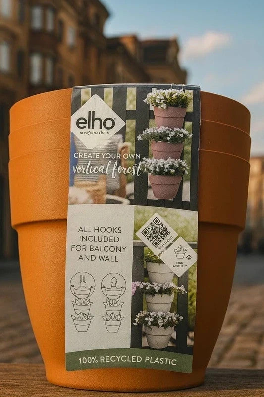 Elho Pot de fleurs vertical 3 niveaux Elho Vibia Campana – Extérieur & balcon
