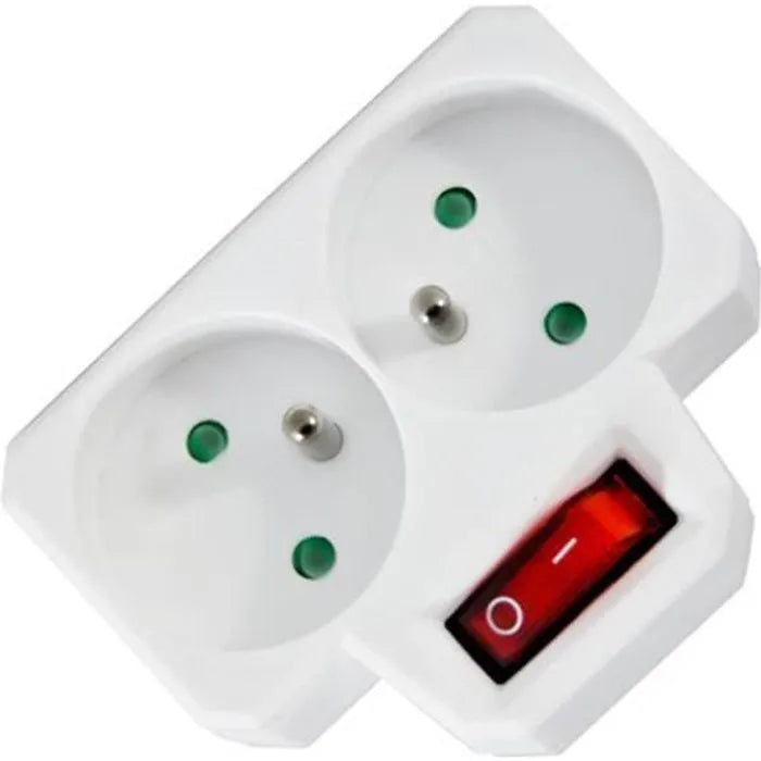 Multiprise - Arcotec - Biplite - 2 Prises - Interrupteur - Protection Enfant 16A 3680W Neuf avec étiquette
