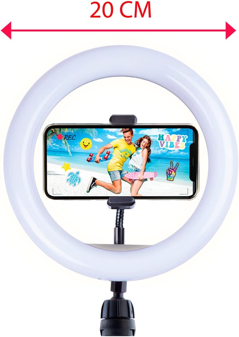 🎥 Studio Creator - Kit de démarrage pour vidéos professionnelles avec anneau lumineux LED et trépied