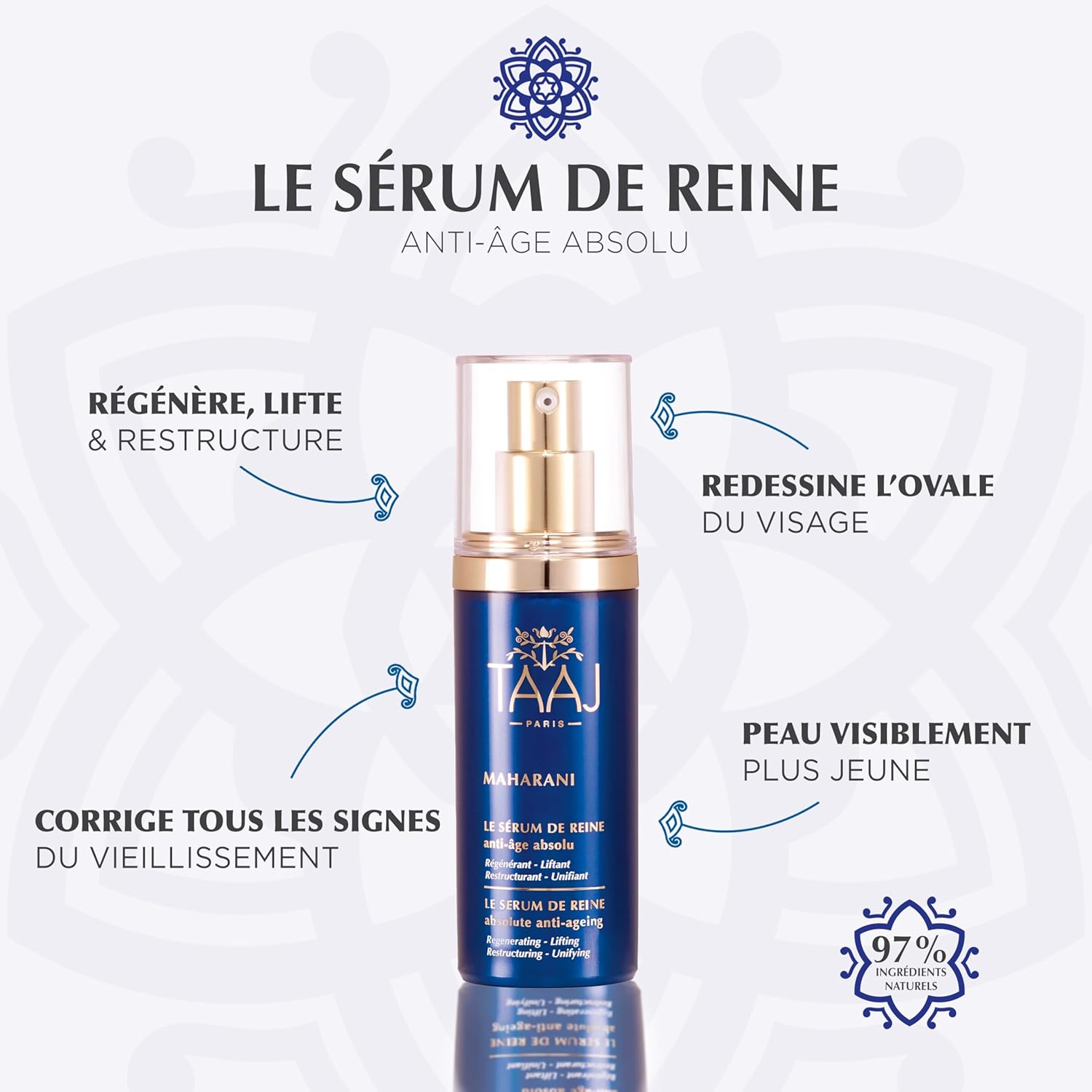 TAAJ Maharani – Le Sérum de Reine anti-âge absolu 30 ml
