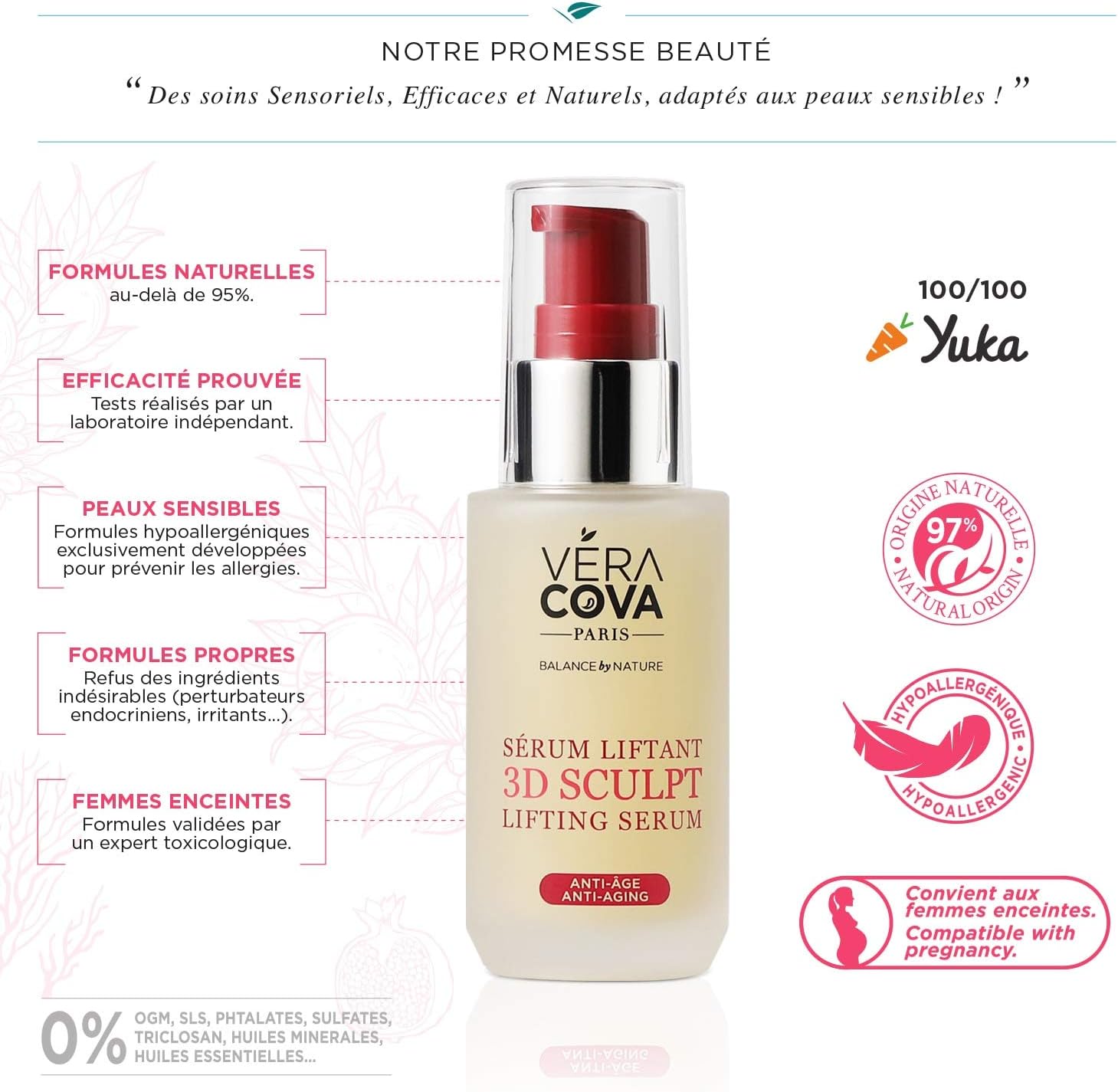 Gamme Régénérante Fermeté Absolue - Complexe RAJUREVA+ a l Acide Hyaluronique - Anti-age, Anti Rides, Liftant (Sérum Liftant 3D Sculpt)