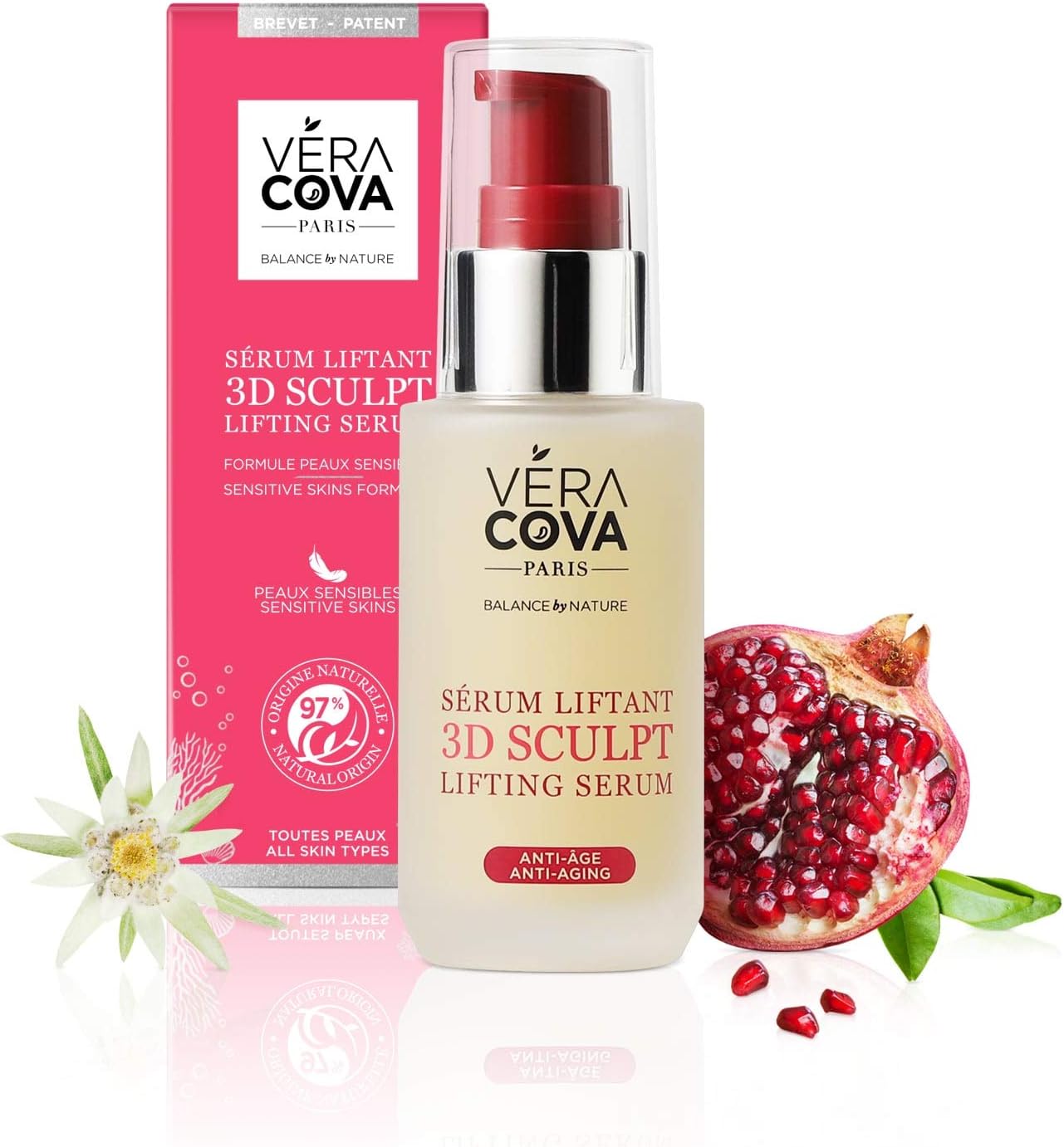 Gamme Régénérante Fermeté Absolue - Complexe RAJUREVA+ a l Acide Hyaluronique - Anti-age, Anti Rides, Liftant (Sérum Liftant 3D Sculpt)